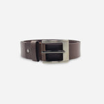 Correa hugo de cuero para hombre - Café