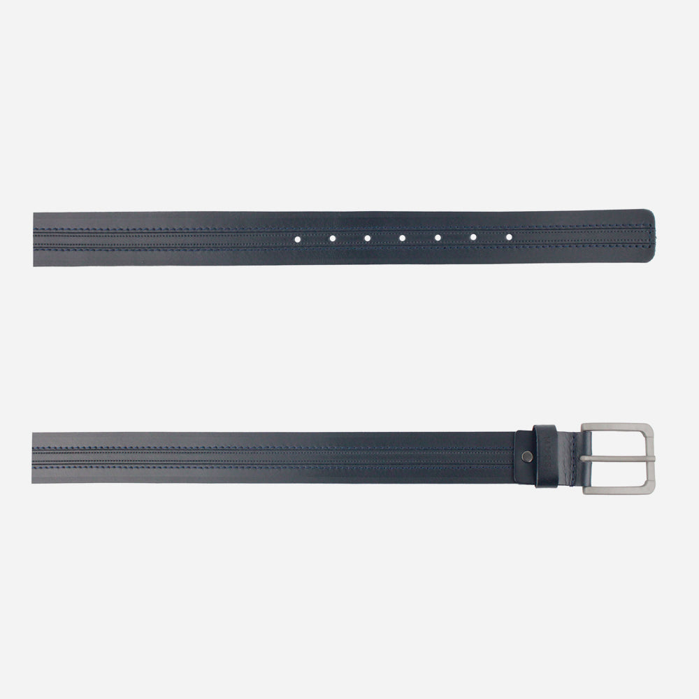 Correa sam de cuero para hombre - Azul