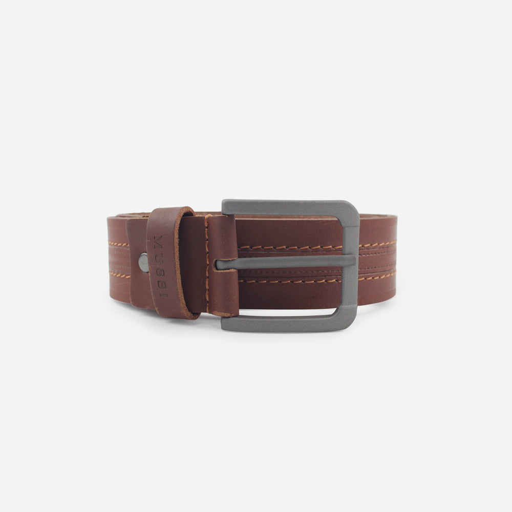 Correa sam de cuero para hombre - Brandy