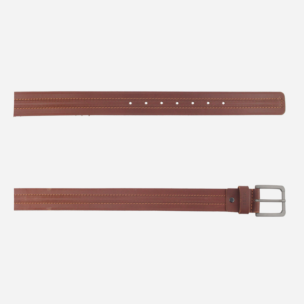 Correa sam de cuero para hombre - Brandy