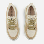 Tenis con plataforma stella de sintético para mujer - Almendra