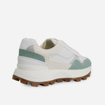 Tenis con plataforma shera de textil para mujer - Verde