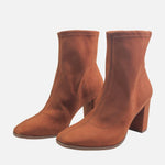 Bota tacon aurae de textil para mujer - Miel