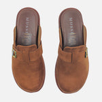 Zueco plano maela de textil para mujer - Miel