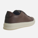 Tenis alessandro de cuero para hombre - Café