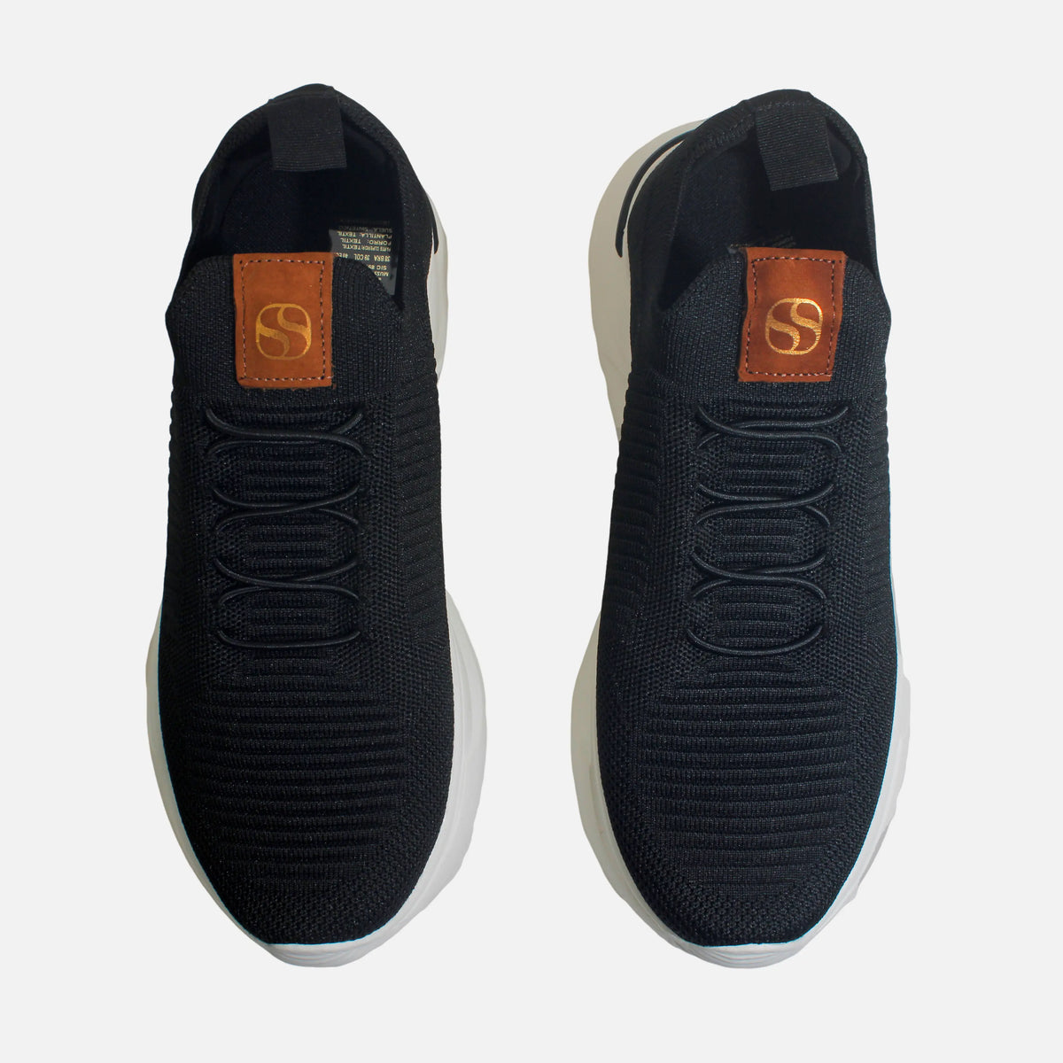 Tenis vittorio de textil para hombre - Negro