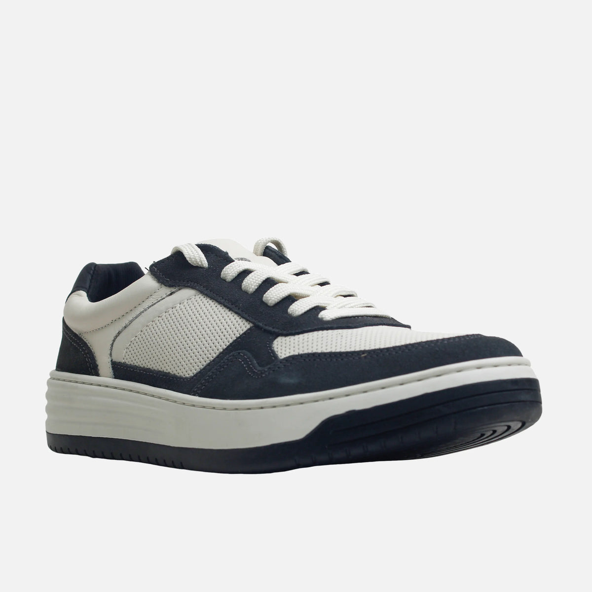 Tenis mephis de cuero para hombre - Negro