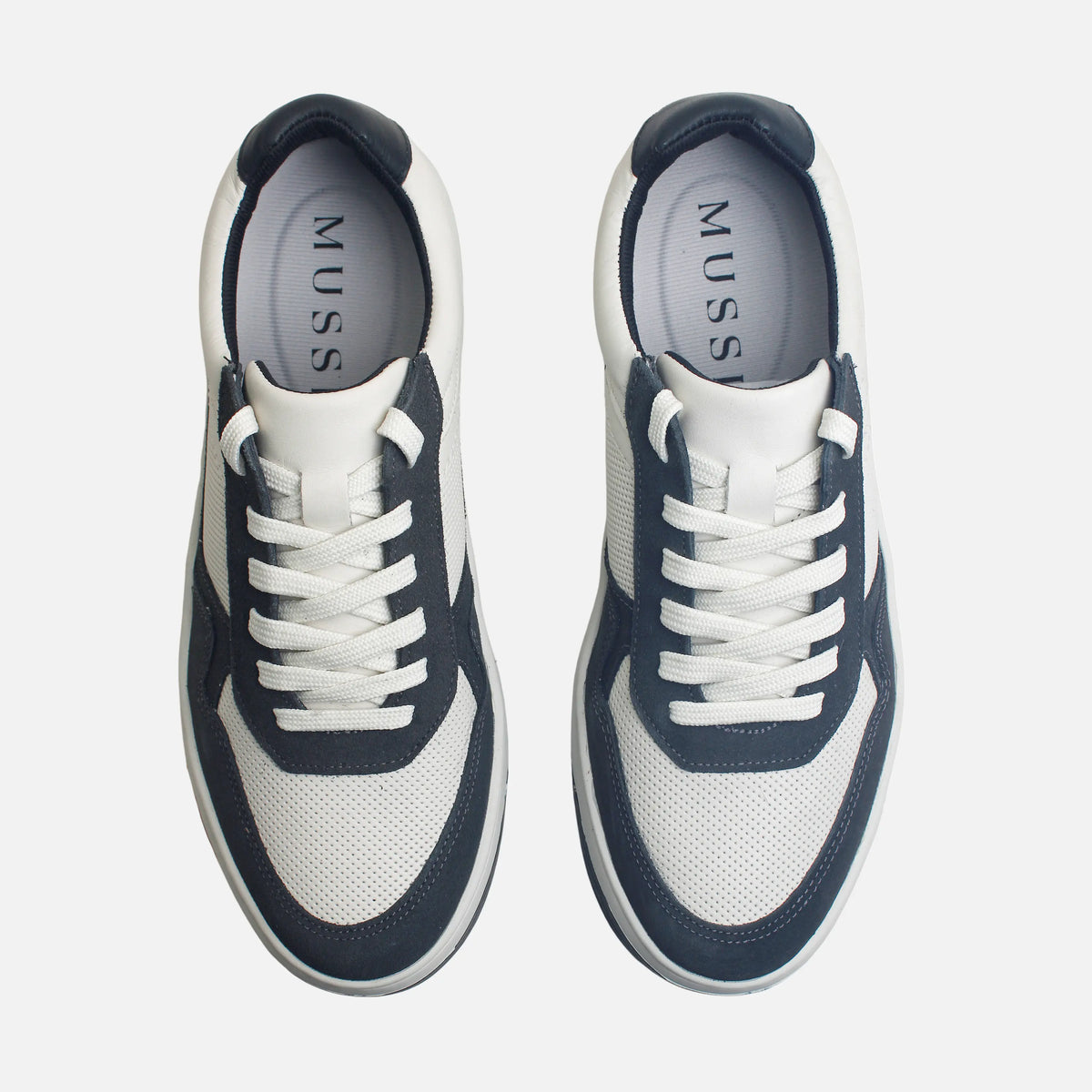 Tenis mephis de cuero para hombre - Negro