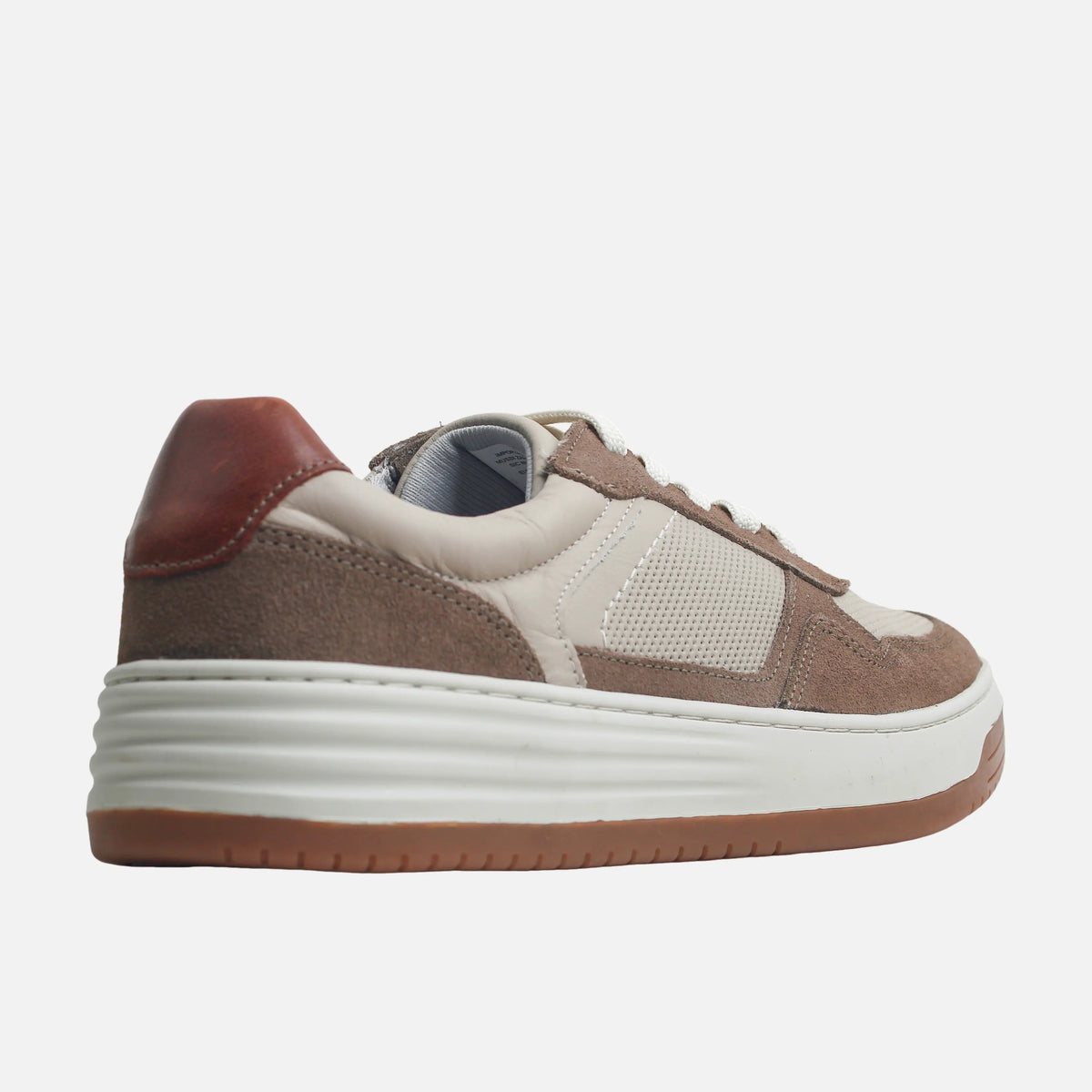 Tenis mephis de cuero para hombre - Beige