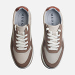 Tenis mephis de cuero para hombre - Beige
