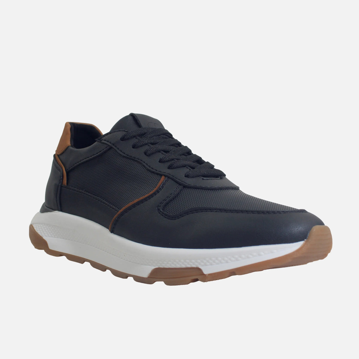 Tenis con plataforma hector de sintético para hombre - Negro