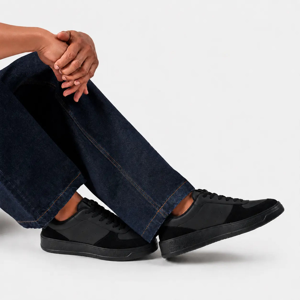 Tenis franco de textil para hombre - Negro