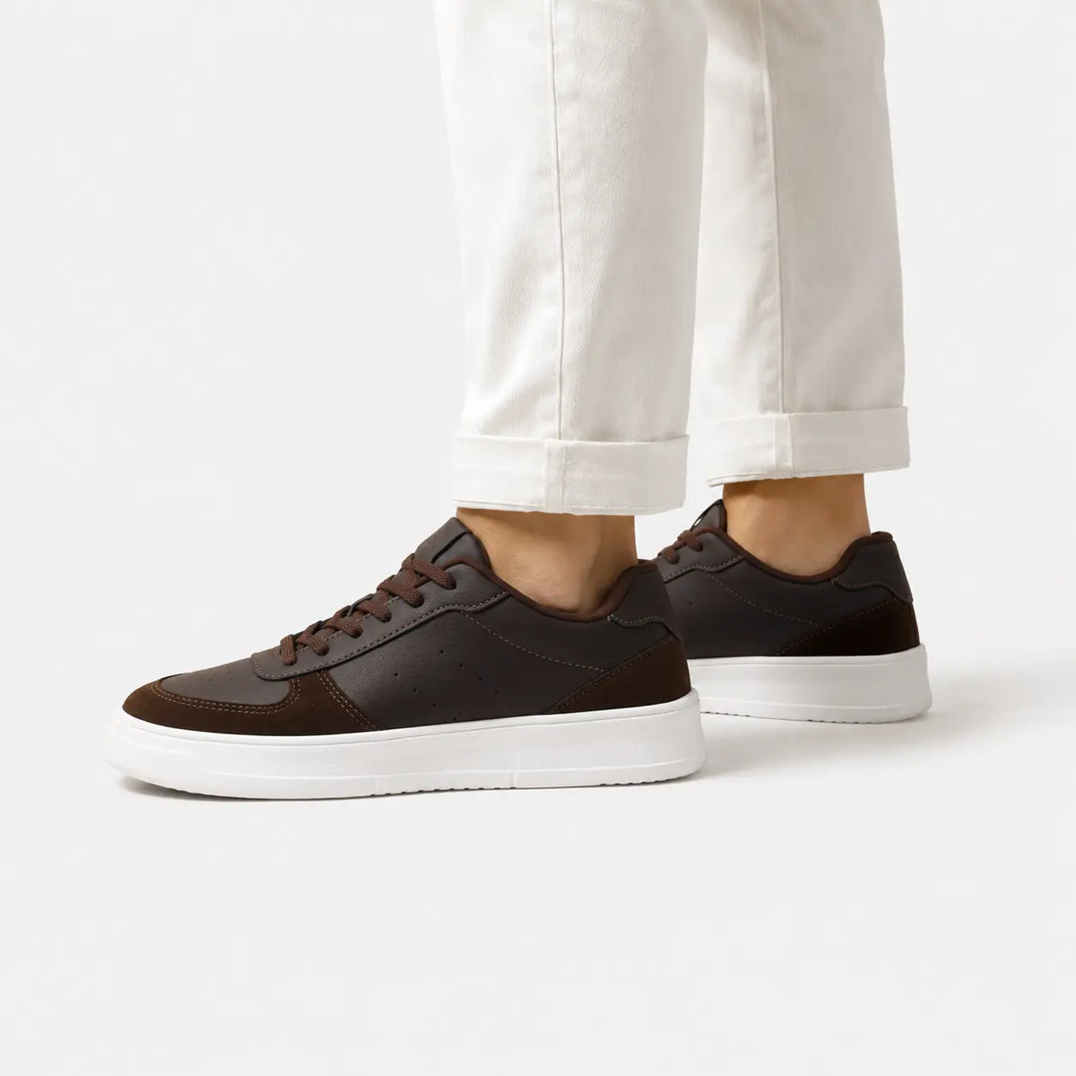 Tenis franco de textil para hombre - Café