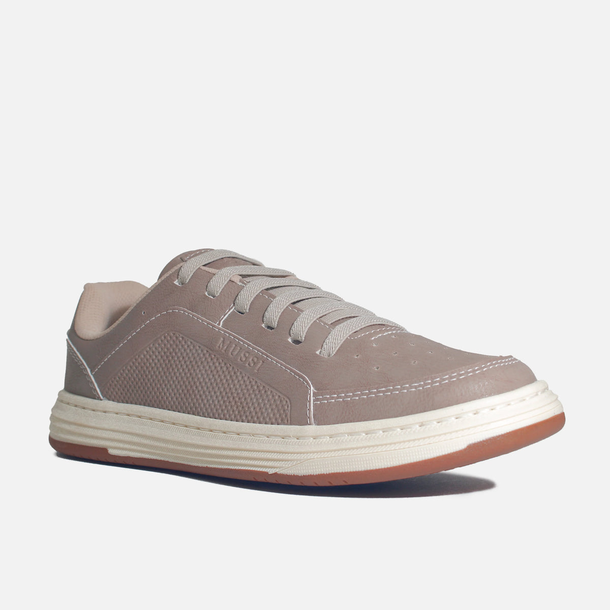 Tenis bruno de sintético para hombre - Almendra
