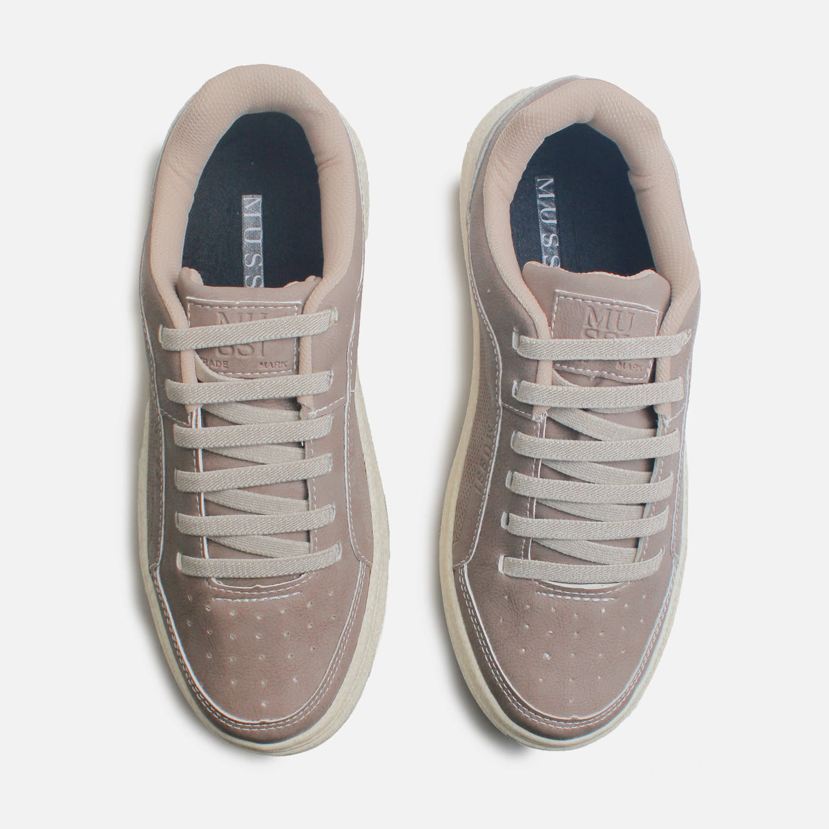 Tenis bruno de sintético para hombre - Almendra
