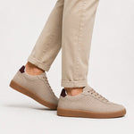 Tenis dante de cuero para hombre - Gris