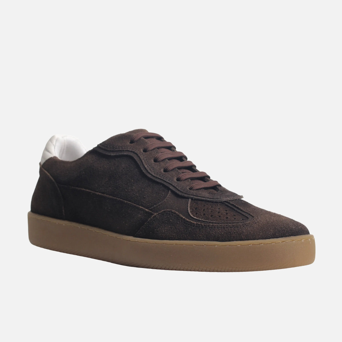 Tenis yanel de cuero para hombre - Café
