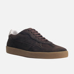 Tenis yanel de cuero para hombre - Café