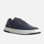 Tenis ivar de cuero para hombre - Negro