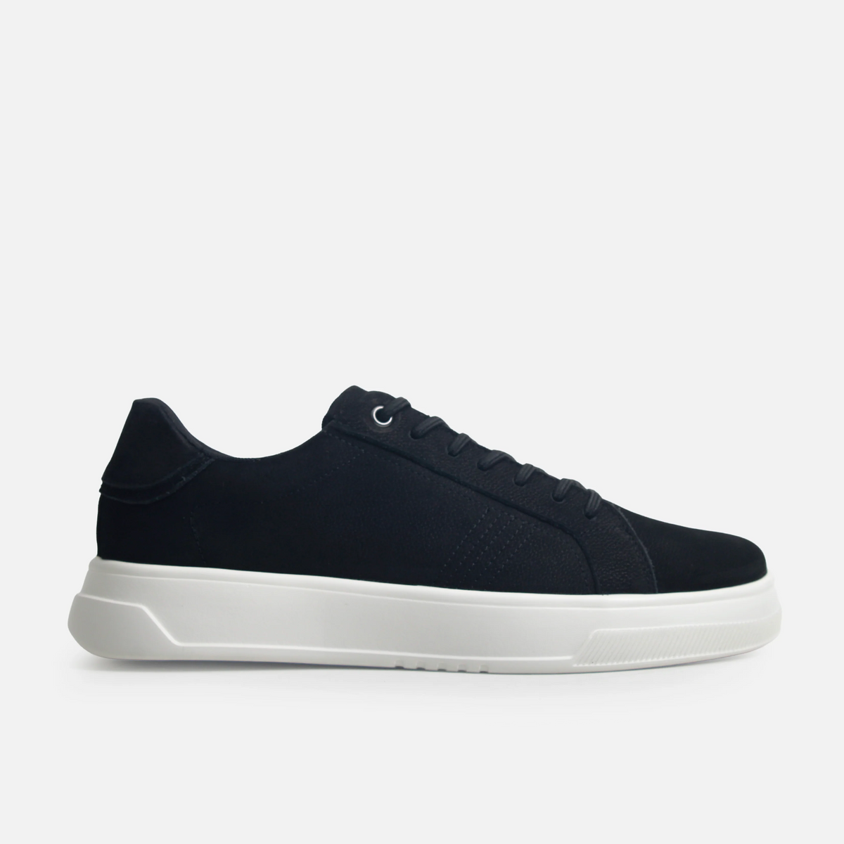 Tenis elio de cuero para hombre - Negro
