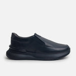 Mocasin plataforma joel de cuero para hombre - Negro