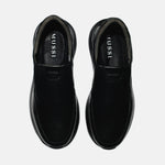 Mocasin plataforma joel de cuero para hombre - Negro