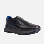 Mocasin plataforma joel de cuero para hombre - Café