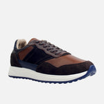Tenis gino de cuero para hombre - Café