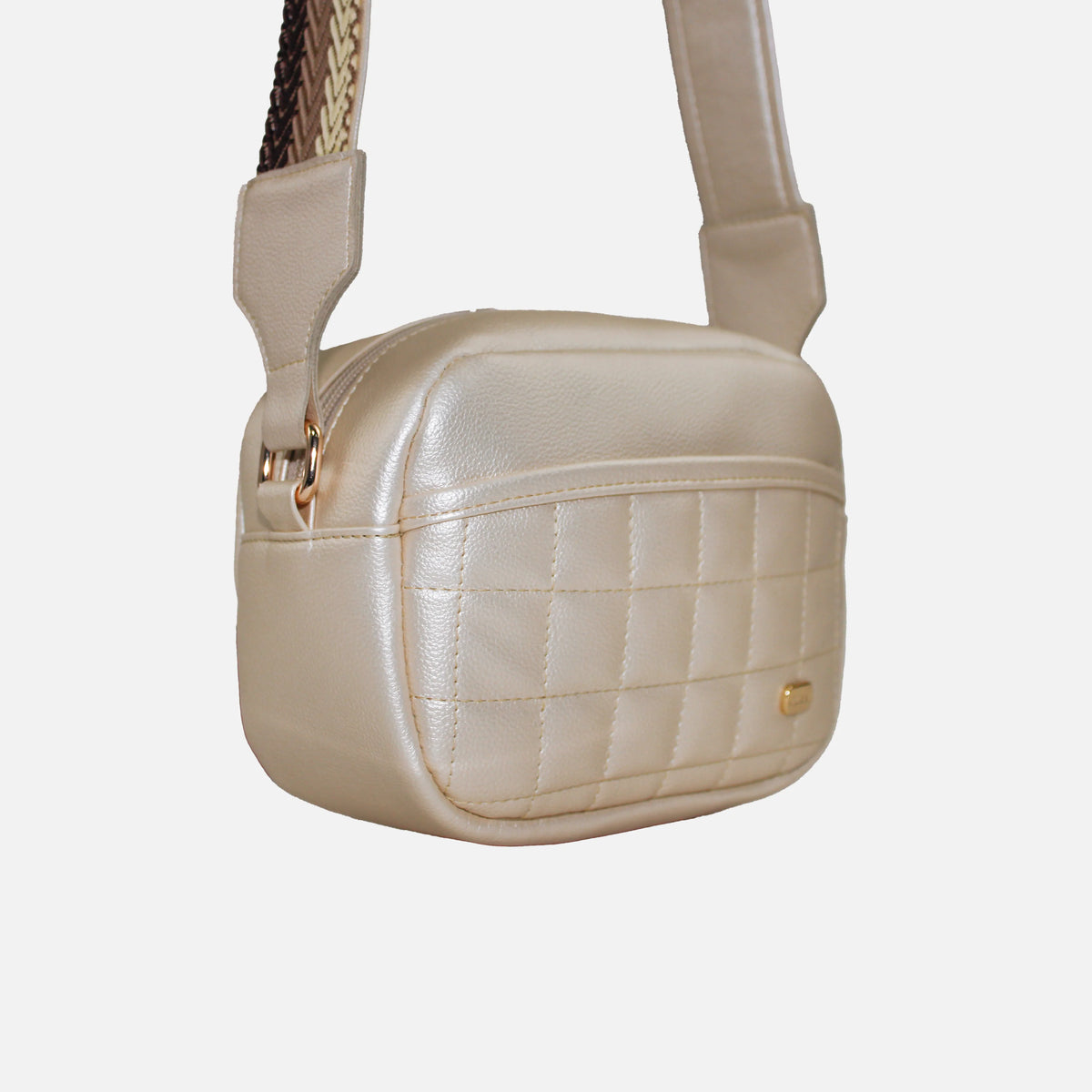 Bolso manos libres madison de sintético para mujer - Oro