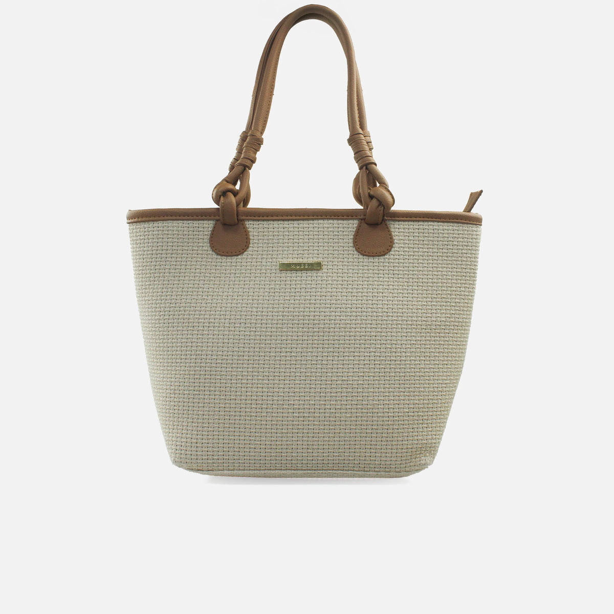 Cartera serena de sintético para mujer - Hueso