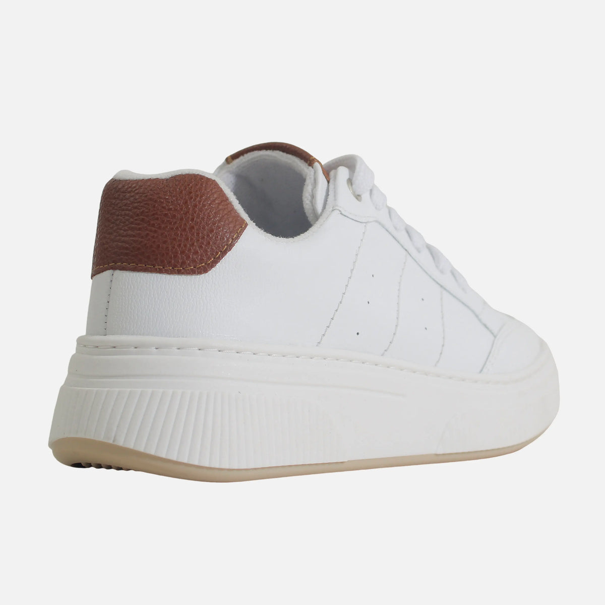 Tenis agata de cuero para mujer - Blanco