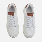 Tenis agata de cuero para mujer - Blanco