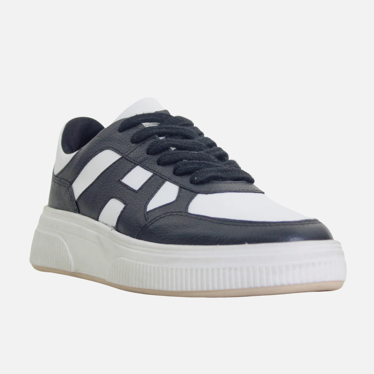 Tenis juniper de cuero para mujer - Negro