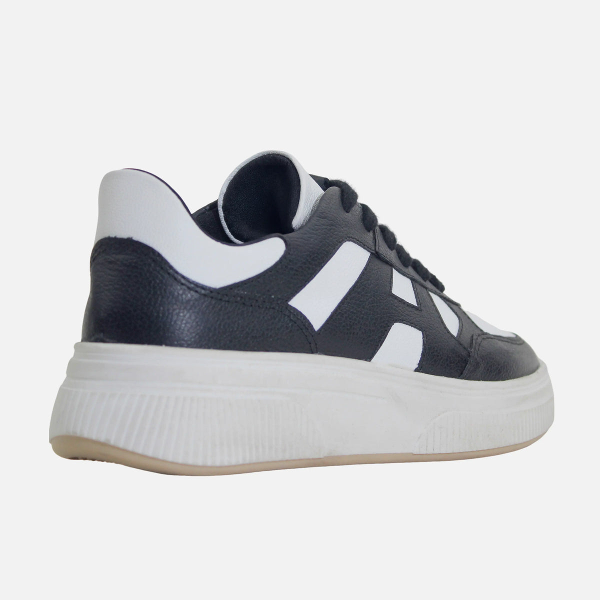 Tenis juniper de cuero para mujer - Negro