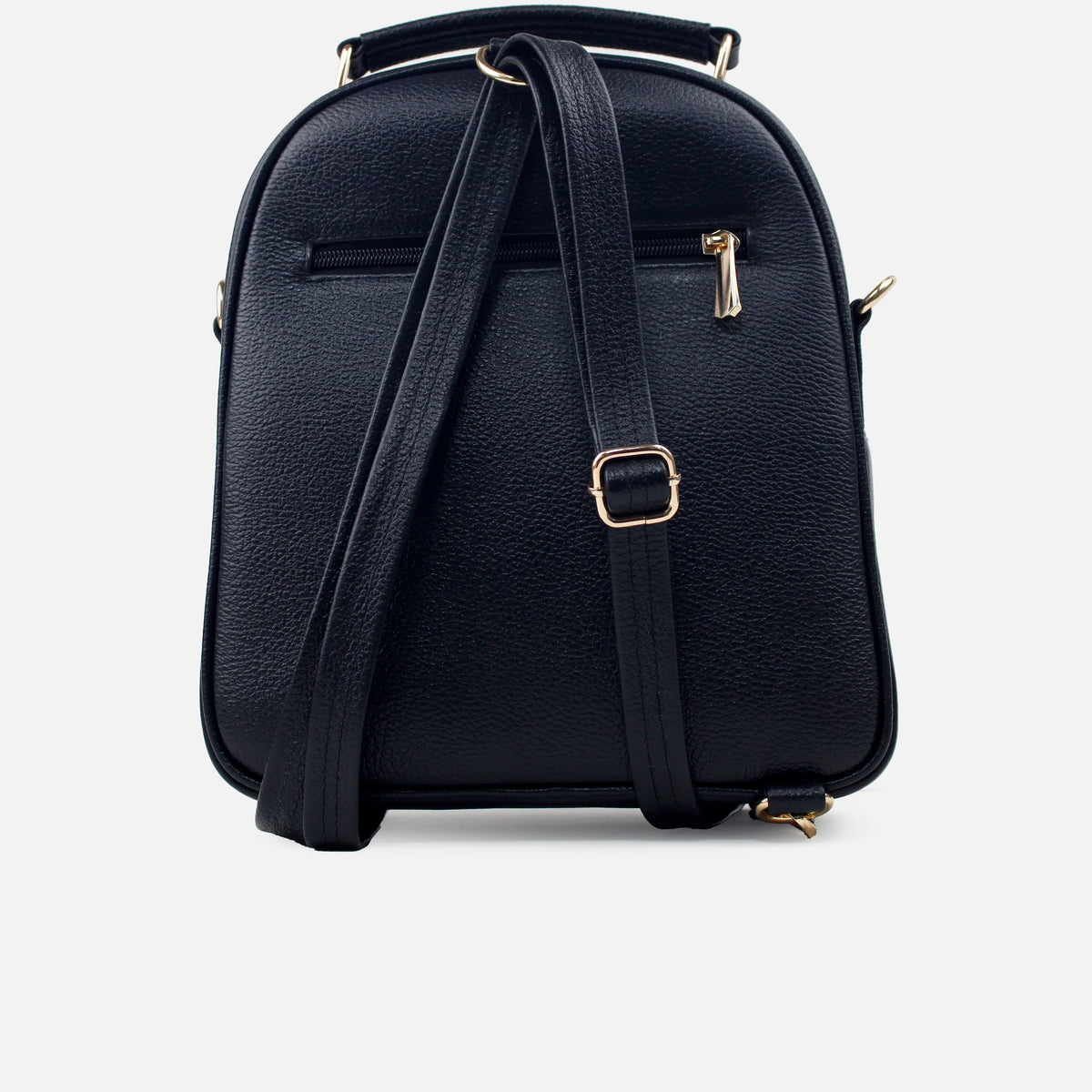 Morral siena de cuero para mujer - Negro
