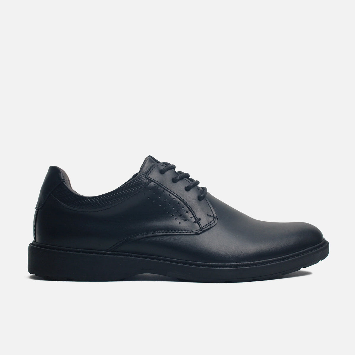 Tenis vert de cuero para hombre - Negro