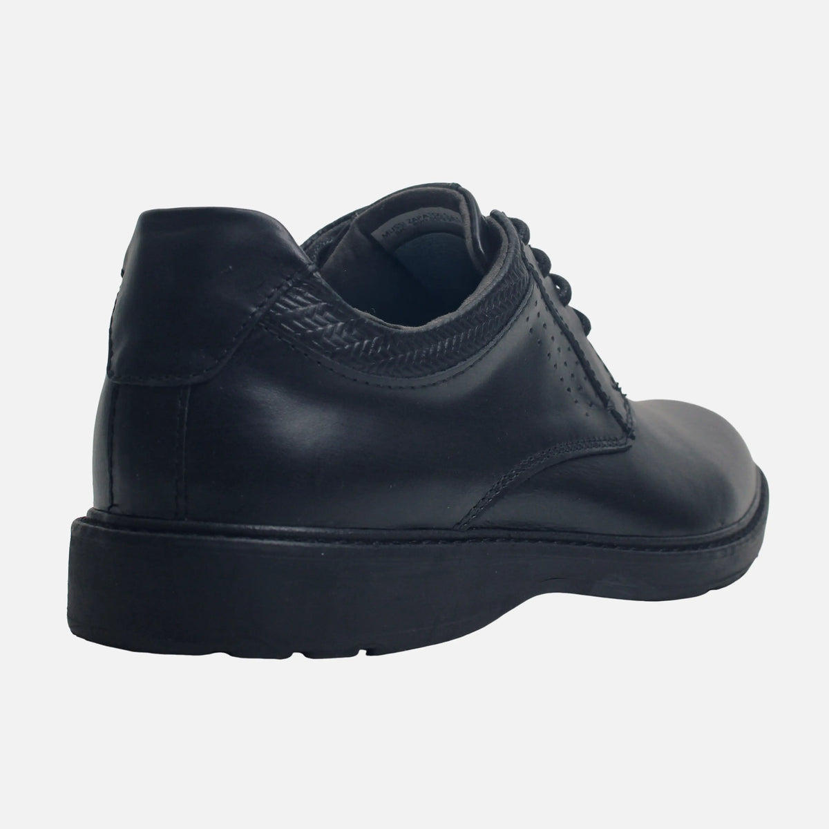 Tenis vert de cuero para hombre - Negro