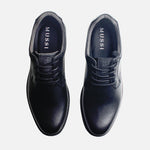 Tenis vert de cuero para hombre - Negro