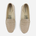 Mocasin plataforma marise de cuero para mujer - Nude