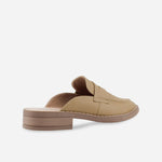 Zueco plano thea de sintético para mujer - Taupe