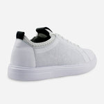 Tenis Sneakers francesco de cuero para hombre - Blanco