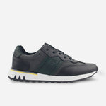 Tenis Sneakers williams de cuero para hombre - Negro