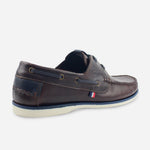 Mocasin plano miller de cuero para hombre - Café