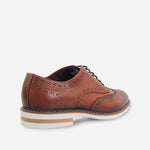 Tenis Oxfords bael de cuero para hombre - Miel