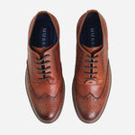 Tenis Oxfords bael de cuero para hombre - Miel