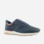 Tenis Sneakers mark de cuero para hombre - Azul