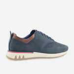 Tenis Sneakers mark de cuero para hombre - Azul