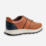Tenis Sneakers ronn de cuero para hombre - Miel