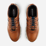Tenis Sneakers ronn de cuero para hombre - Miel