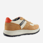 Tenis Sneakers julyo de cuero para hombre - Miel